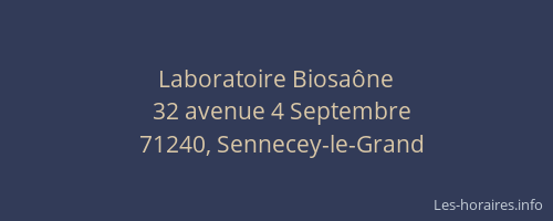 Laboratoire Biosa&ocirc;ne