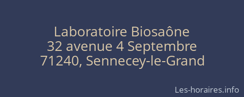 Laboratoire Biosaône