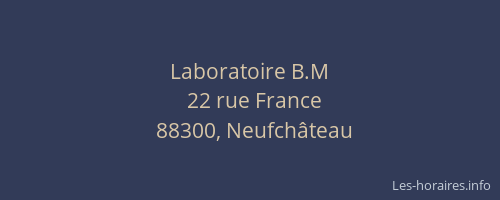 Laboratoire B.M