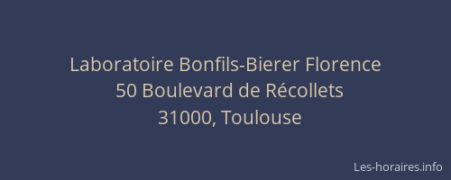 Laboratoire Bonfils-Bierer Florence