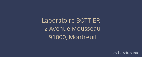 Laboratoire BOTTIER
