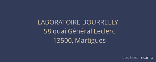 LABORATOIRE BOURRELLY