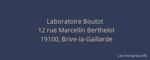Laboratoire Boutot