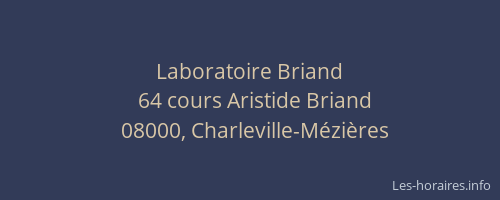 Laboratoire Briand