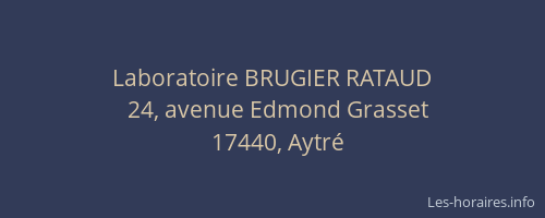 Laboratoire BRUGIER RATAUD