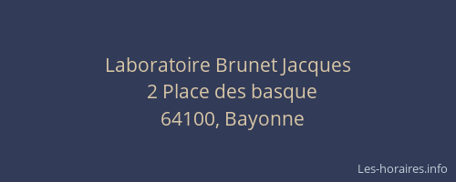 Laboratoire Brunet Jacques