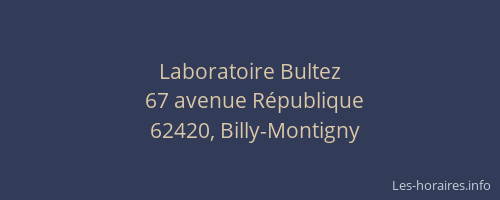 Laboratoire Bultez