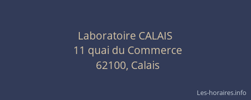 Laboratoire CALAIS