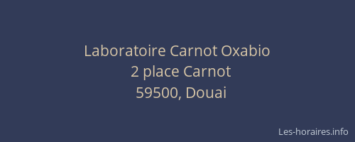 Laboratoire Carnot Oxabio