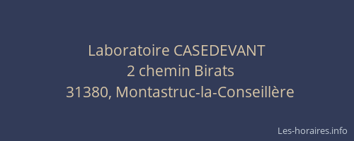 Laboratoire CASEDEVANT
