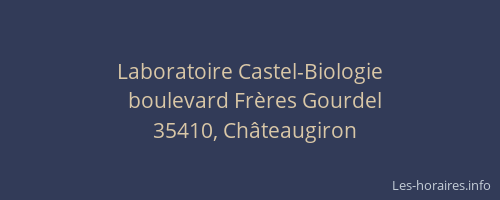Laboratoire Castel-Biologie