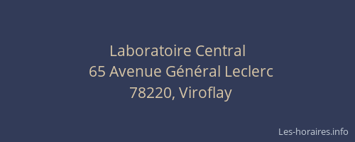 Laboratoire Central