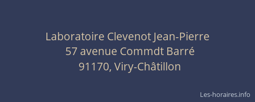 Laboratoire Clevenot Jean-Pierre