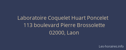 Laboratoire Coquelet Huart Poncelet