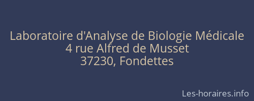 Laboratoire d'Analyse de Biologie Médicale