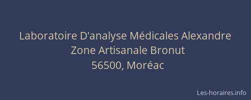 Laboratoire D'analyse M&eacute;dicales Alexandre