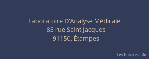 Laboratoire D'Analyse Médicale