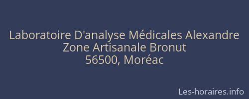 Laboratoire D'analyse Médicales Alexandre