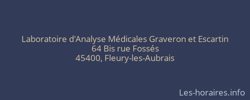 Laboratoire d'Analyse Médicales Graveron et Escartin