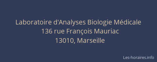 Laboratoire d'Analyses Biologie Médicale