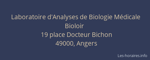 Laboratoire d'Analyses de Biologie Médicale Bioloir