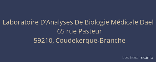 Laboratoire D'Analyses De Biologie Médicale Dael