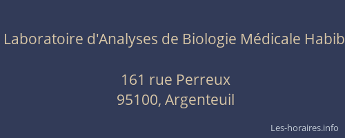 Laboratoire d'Analyses de Biologie Médicale Habib