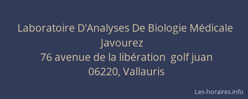 Laboratoire D'Analyses De Biologie Médicale Javourez