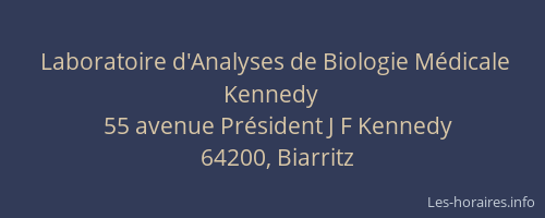 Laboratoire d'Analyses de Biologie Médicale Kennedy