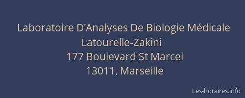 Laboratoire D'Analyses De Biologie Médicale Latourelle-Zakini