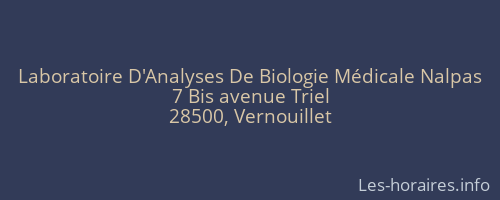 Laboratoire D'Analyses De Biologie Médicale Nalpas
