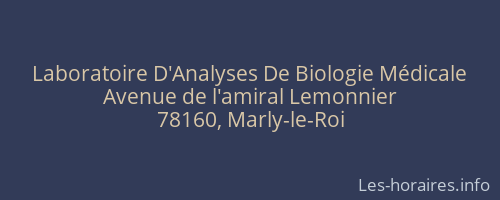 Laboratoire D'Analyses De Biologie Médicale