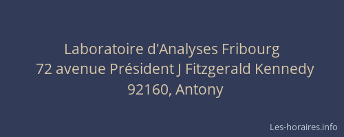 Laboratoire d'Analyses Fribourg