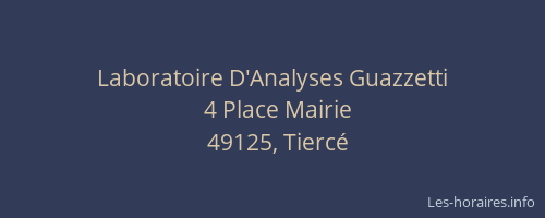 Laboratoire D'Analyses Guazzetti