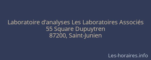 Laboratoire d'analyses Les Laboratoires Associés