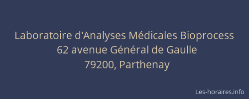 Laboratoire d'Analyses M&eacute;dicales Bioprocess