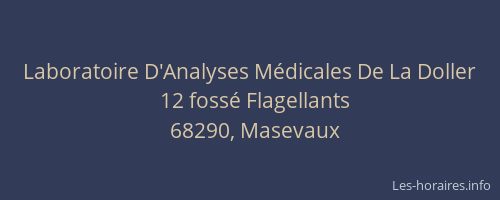 Laboratoire D'Analyses M&eacute;dicales De La Doller