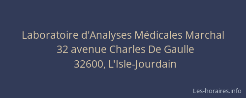 Laboratoire d'Analyses M&eacute;dicales Marchal