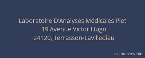 Laboratoire D'Analyses M&eacute;dicales Piet