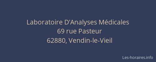 Laboratoire D'Analyses Médicales