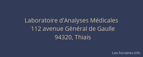 Laboratoire d'Analyses Médicales