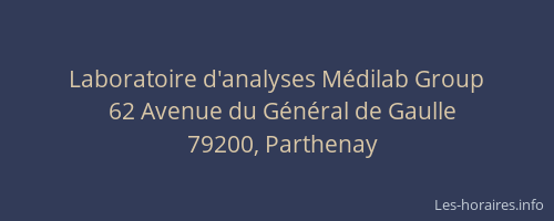 Laboratoire d'analyses M&eacute;dilab Group