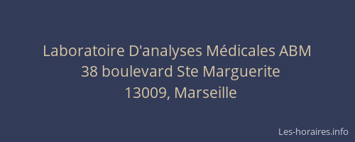 Laboratoire D'analyses Médicales ABM