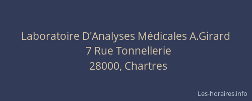 Laboratoire D'Analyses Médicales A.Girard