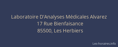 Laboratoire D'Analyses Médicales Alvarez
