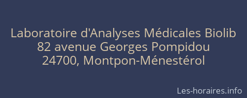 Laboratoire d'Analyses Médicales Biolib