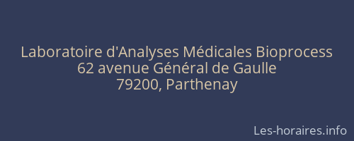 Laboratoire d'Analyses Médicales Bioprocess