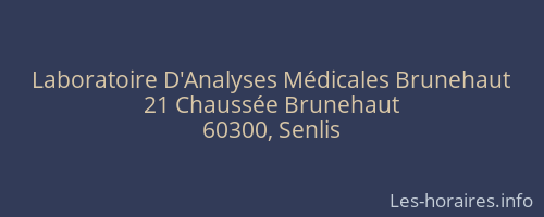 Laboratoire D'Analyses Médicales Brunehaut