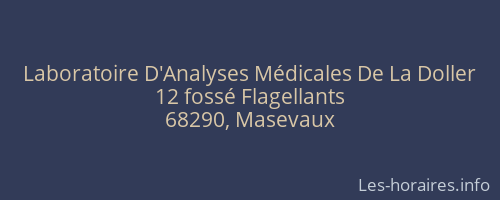 Laboratoire D'Analyses Médicales De La Doller
