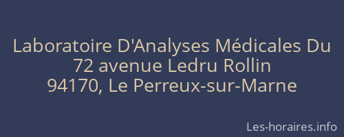 Laboratoire D'Analyses Médicales Du